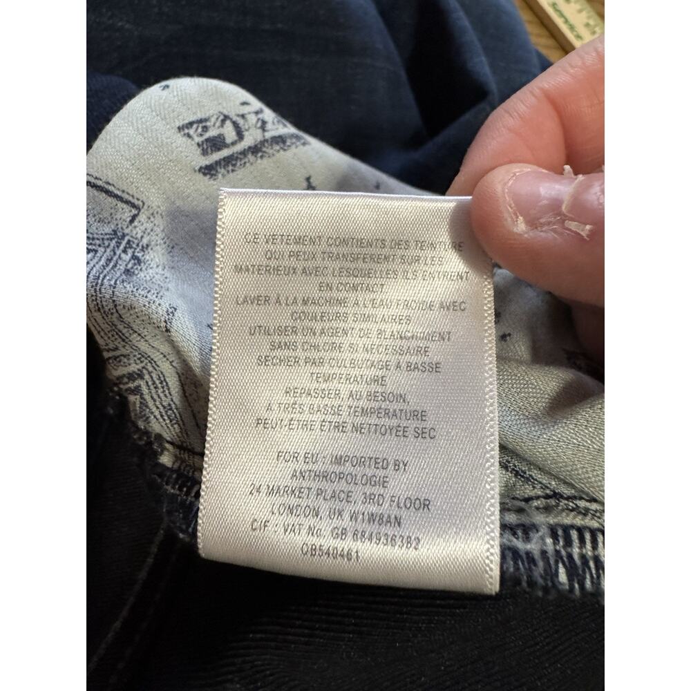 Anthropologie Pilcro And The Letterpress Women Size 30 Serif Jeans Skinny City - Picture 11 of 13